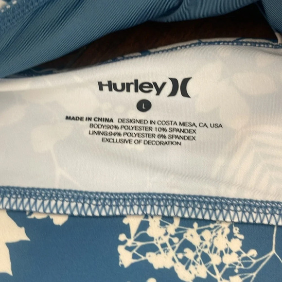 Hurley Top Bralette Women’s Large Yoga Sports bra swimwear sz large - Picture 5 of 8